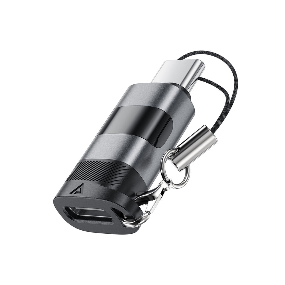 Adapter za podatke i punjenje USB-C - USB-C Acefast J9 Display, Sivi