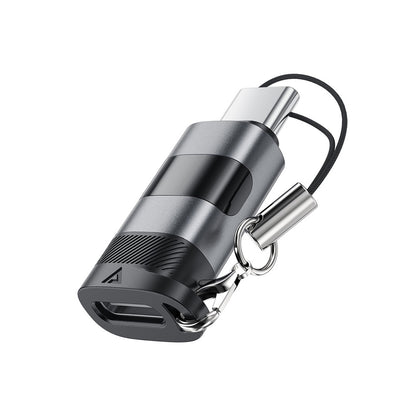 Adapter za podatke i punjenje USB-C - USB-C Acefast J9 Display, Sivi