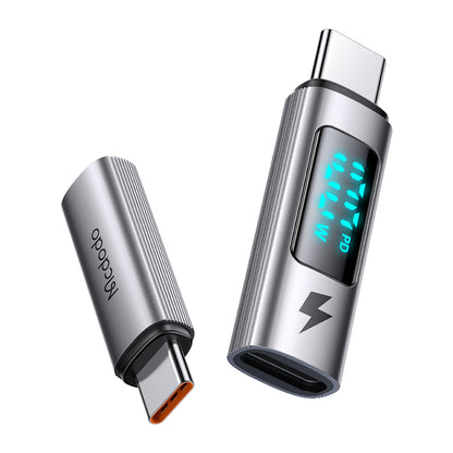 Adapter za podatke i punjenje USB-C - USB-C McDodo OT-6090 Wales Display, Crni