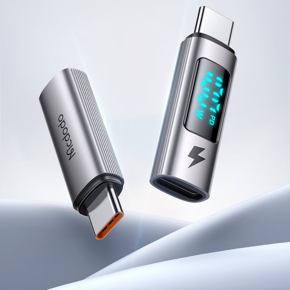 Adapter za podatke i punjenje USB-C - USB-C McDodo OT-6090 Wales Display, Crni