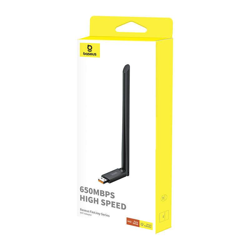 Adapter Wireless Baseus FastJoy, Dual Band, 650Mbps, Crni B01317600111-02