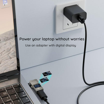 Adaptor Incarcare Techsuit LaptopPlugX A22, DC - USB-C, Sivi