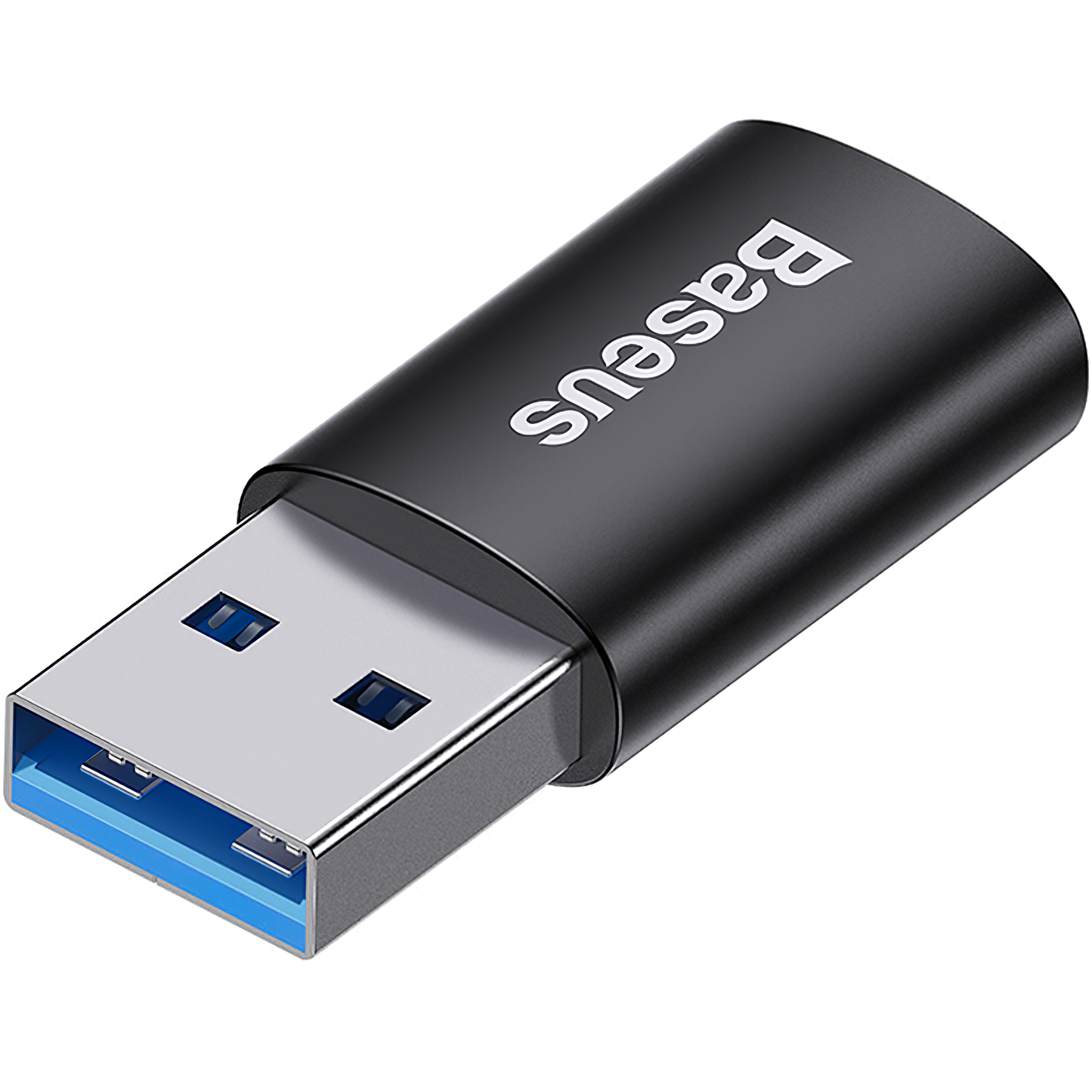 Adapter za prenos podataka i punjenje USB-C - USB-A Baseus Ingenuity, Crni ZJJQ000101