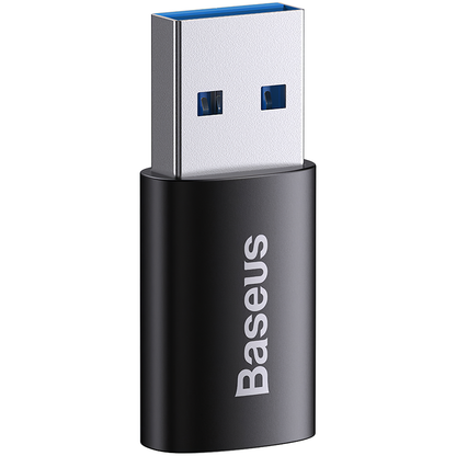 Adapter za prenos podataka i punjenje USB-C - USB-A Baseus Ingenuity, Crni ZJJQ000101