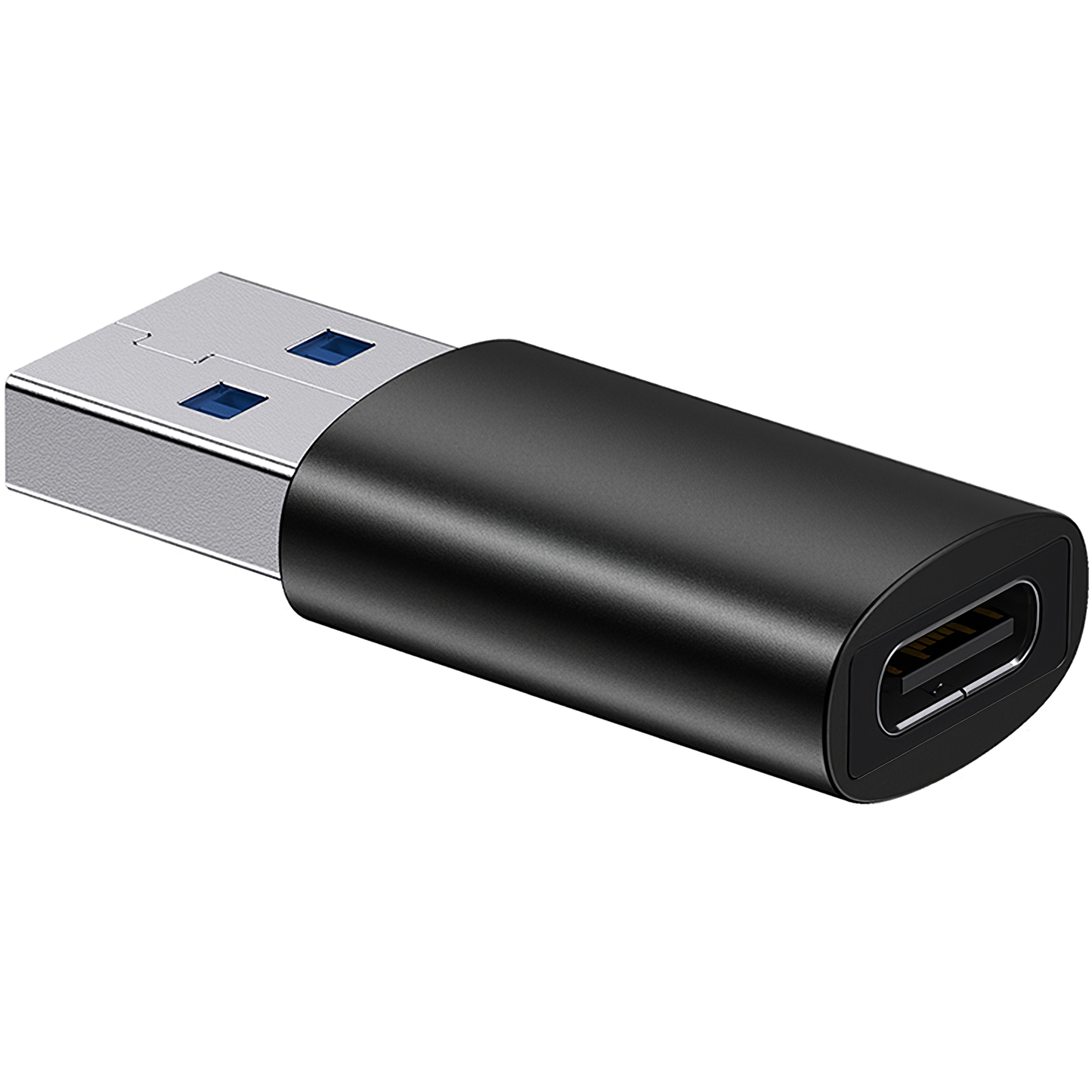 Adapter za prenos podataka i punjenje USB-C - USB-A Baseus Ingenuity, Crni ZJJQ000101