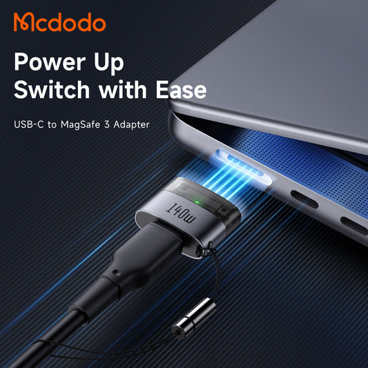 USB-C punjač adapter - MagSafe 3 McDodo OT-8850, Crna