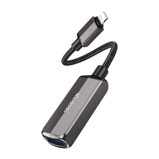 Adaptor OTG Lightning - USB-A McDodo CA-2690, Sivi
