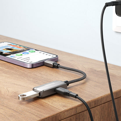 Adaptor OTG Lightning - USB-A McDodo CA-2690, Sivi