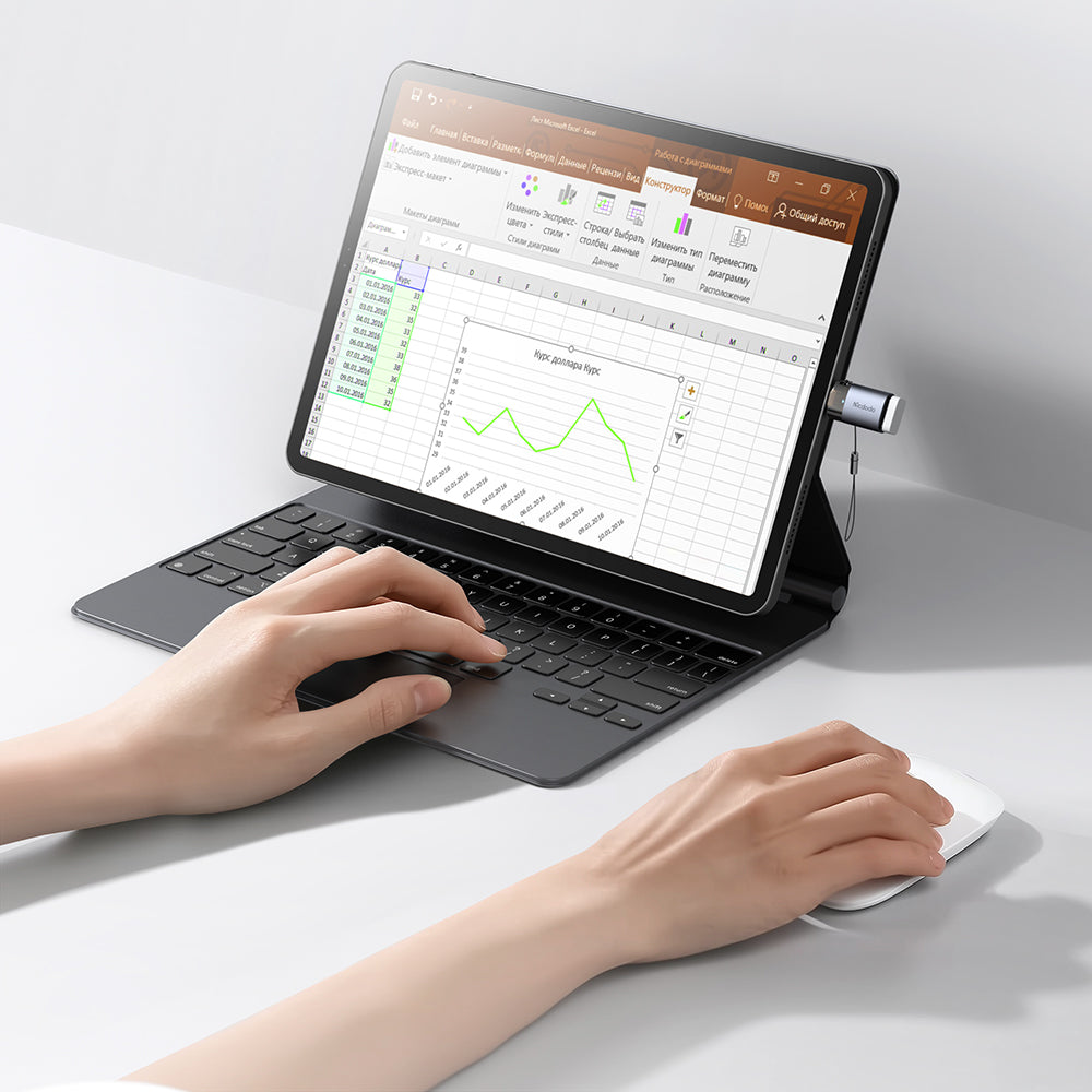 Adaptor OTG Lightning - USB-A McDodo OT-7390, Crni