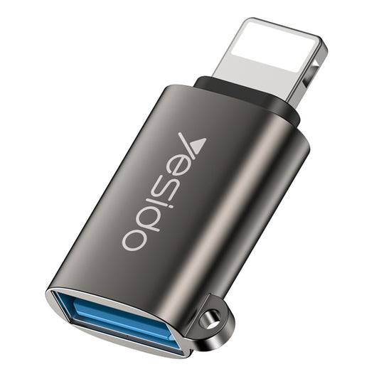 Adaptor OTG Lightning - USB-A Yesido GS14, Crni