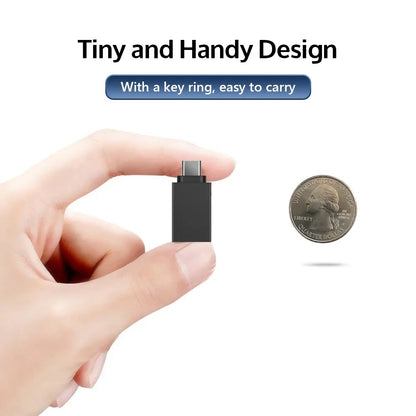 Adaptor OTG microUSB / USB-C - USB-A Techsuit A13 DuoVoltX, Sivi, Set 2 komada