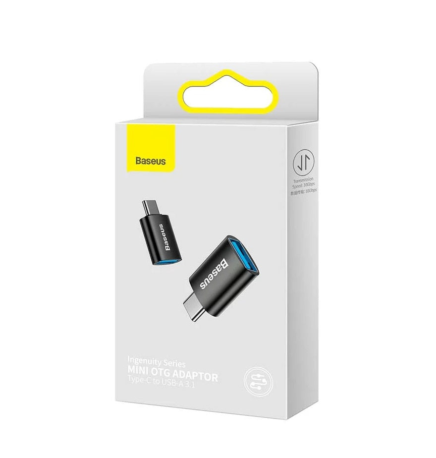 Adapter OTG USB-C - USB-A Baseus Ingenuity, Crni