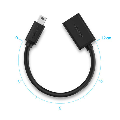 Adapter OTG miniUSB - USB-A UGREEN US249, Crni
