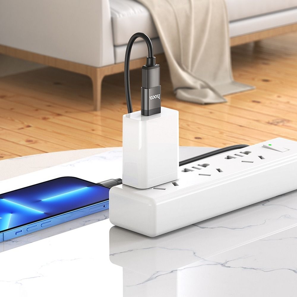 OTG adapter USB-C - USB-A HOCO UA17, Crni