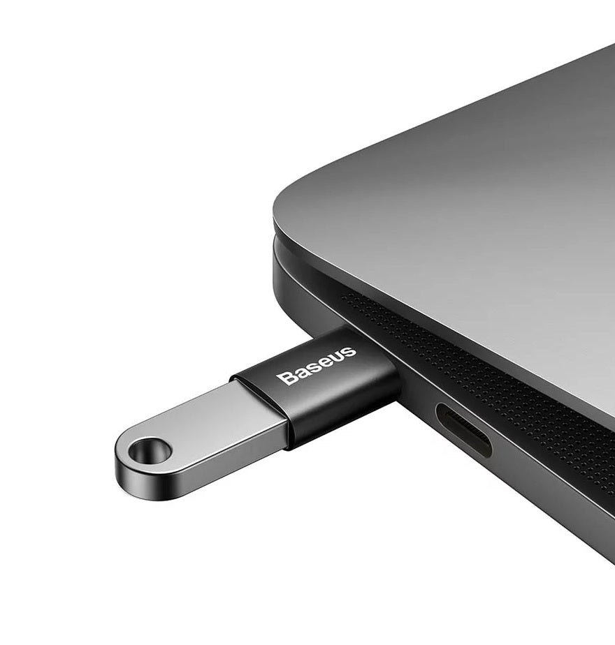 Adapter OTG USB-C - USB-A Baseus Ingenuity, Crni