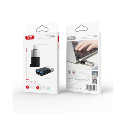 Adaptor OTG USB-A - USB-C XO Design NB149-F, Crni