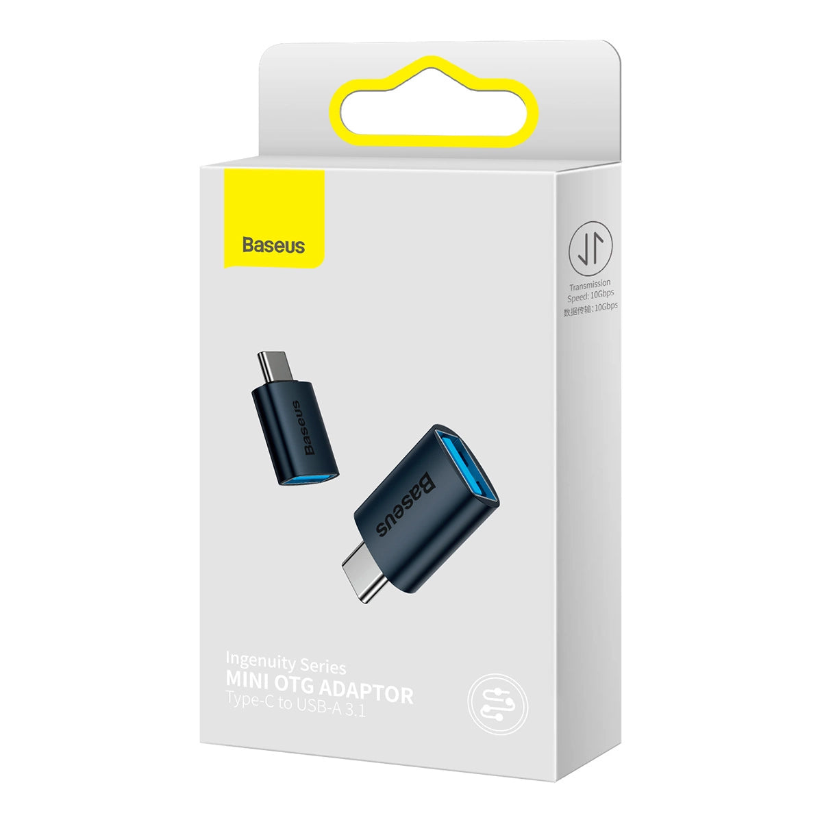 Adapter OTG USB-C - USB-A Baseus Ingenuity, Plavi ZJJQ000003