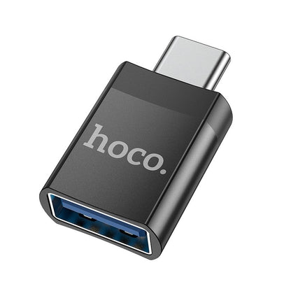 OTG adapter USB-C - USB-A HOCO UA17, Crni