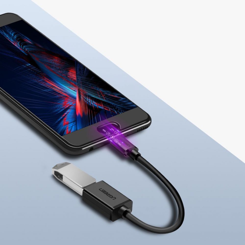 Adapter OTG USB-C - USB-A UGREEN US154, Crni