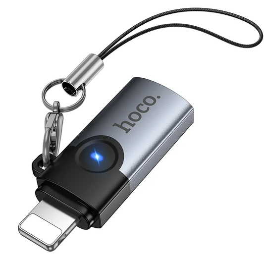 USB-C - Lightning adapter za prenos podataka i punjenje HOCO UA46A, siva