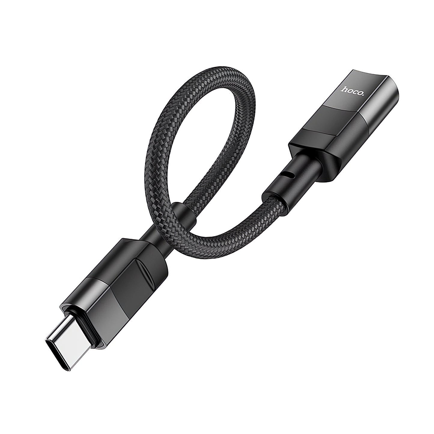 Adapter za prijenos podataka i punjenje Lightning - USB-C HOCO U107, 0.1m, Crni