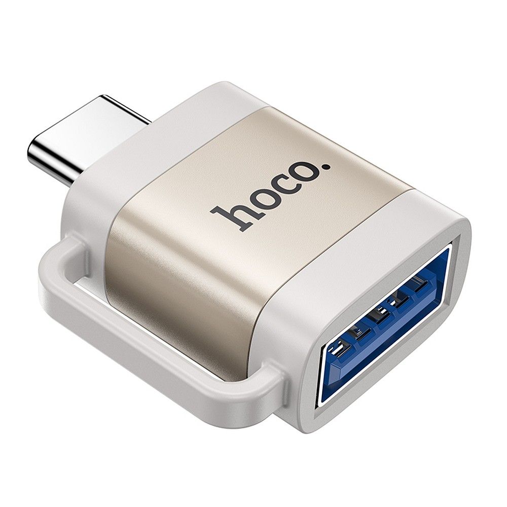 OTG adapter USB-C - USB-A HOCO UA31C, Sivi