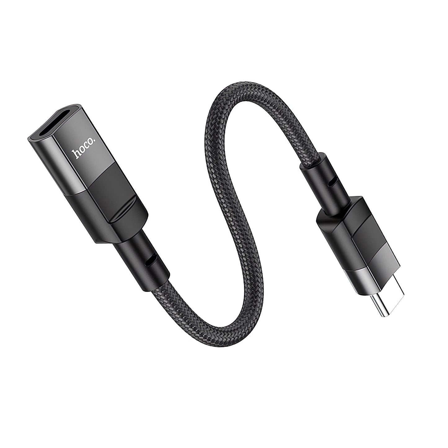 Adapter za prijenos podataka i punjenje Lightning - USB-C HOCO U107, 0.1m, Crni