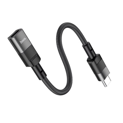 Adapter za prijenos podataka i punjenje Lightning - USB-C HOCO U107, 0.1m, Crni