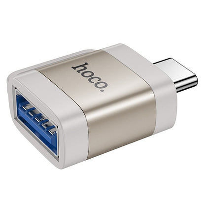 OTG adapter USB-C - USB-A HOCO UA31C, Sivi