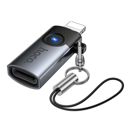 USB-C - Lightning adapter za prenos podataka i punjenje HOCO UA46A, siva