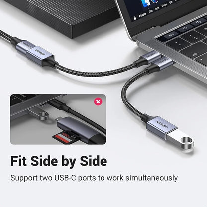 OTG adapter USB-C - USB-A UGREEN US378 (70889), Siva
