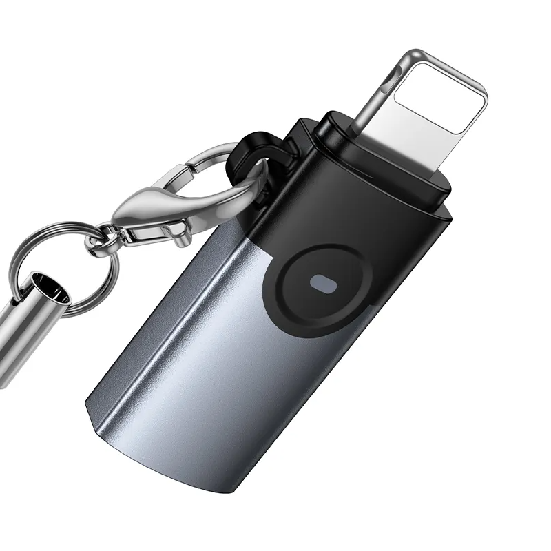 USB-C - Lightning adapter za prenos podataka i punjenje HOCO UA46A, siva