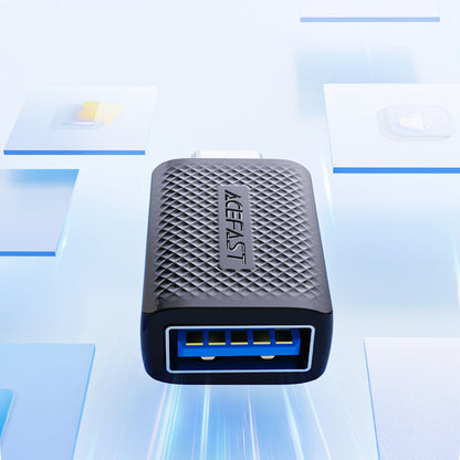 Adaptor OTG USB-C - USB-A Acefast J1, Crni