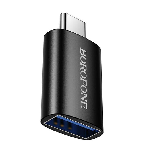 OTG adapter USB-C - USB-A Borofone BV26C, Crna