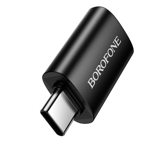OTG adapter USB-C - USB-A Borofone BV26C, Crna