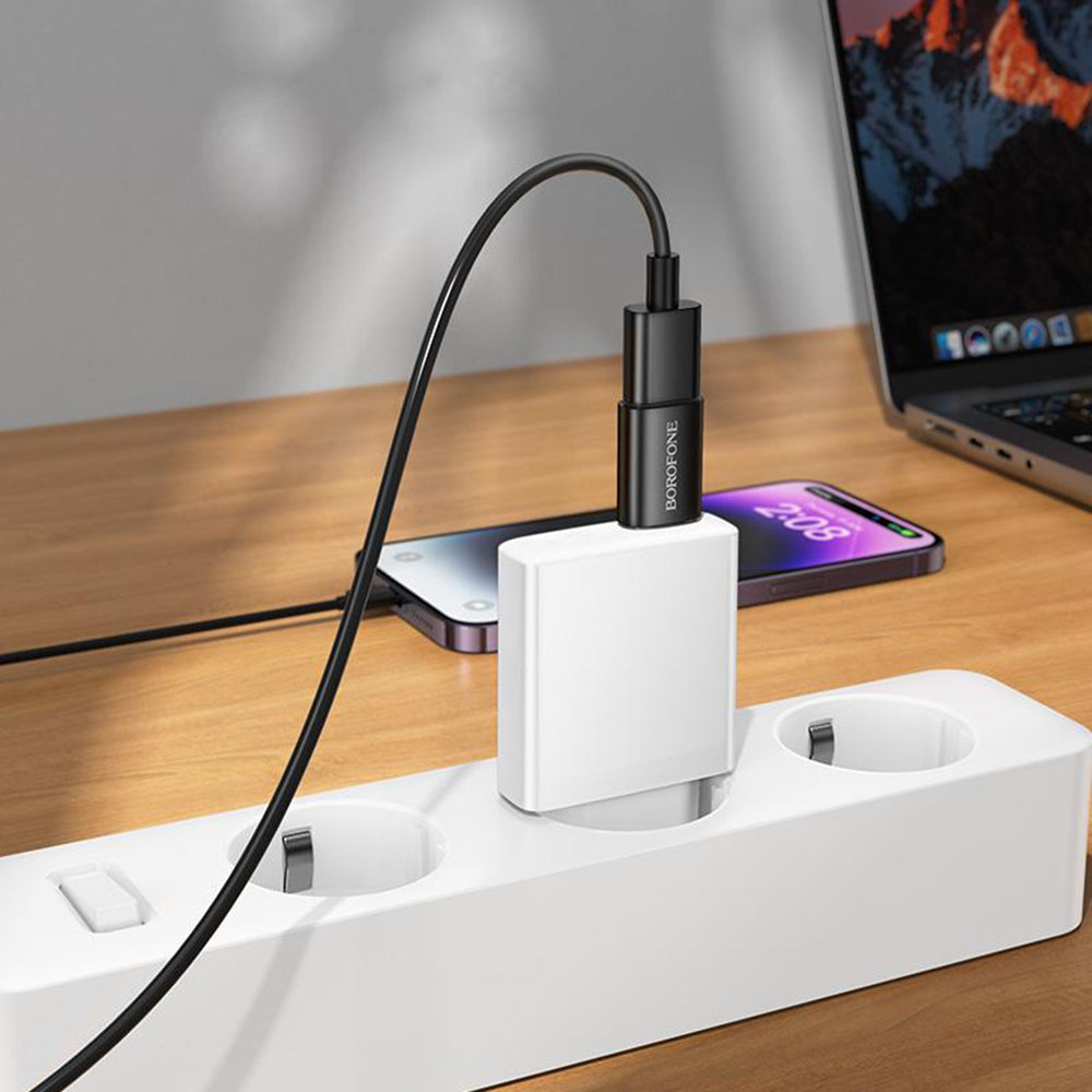 OTG adapter USB-C - USB-A Borofone BV26C, Crna