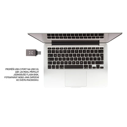 Adaptor OTG USB-C - USB-A Fixed, Sivi