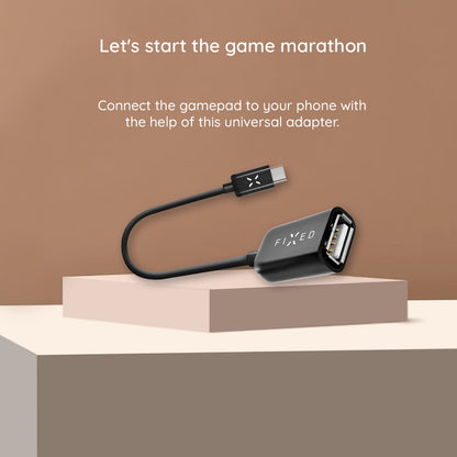 Adaptor OTG USB-C - USB-A Fixed, Crni