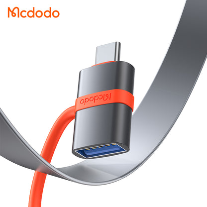 Adaptor OTG USB-C - USB-A McDodo OT-3810, Sivi