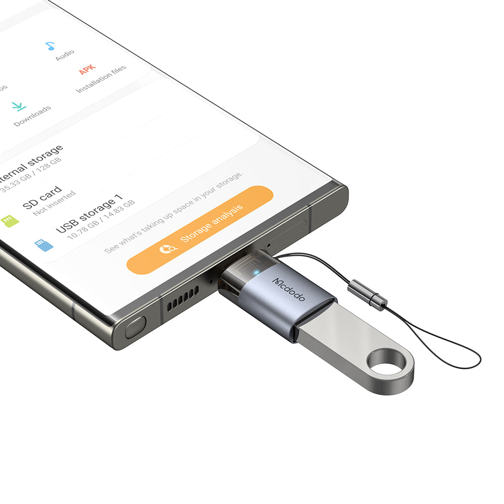 Adaptor OTG USB-C - USB-A McDodo OT-7400, Crni