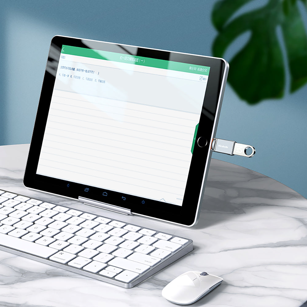 Adaptor OTG USB-C - USB-A McDodo OT-8730, Sivi