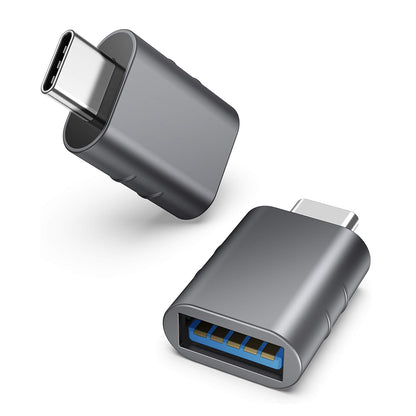 Adaptor OTG USB-C - USB-A Techsuit A10 SlateVolt, Sivi