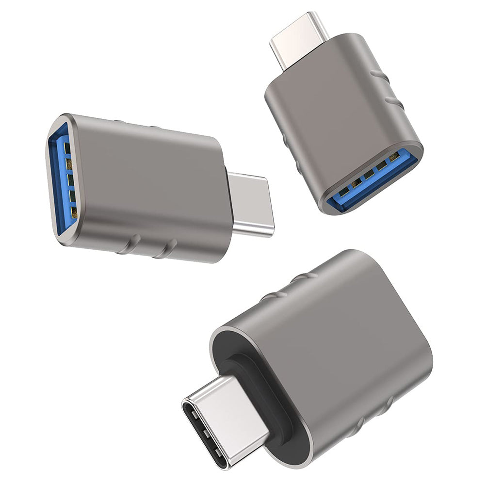 Adaptor OTG USB-C - USB-A Techsuit A10 SlateVolt, Sivi