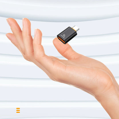 Adaptor OTG USB-C - USB-A Techsuit A2 HyperPort, Crni Narandžasti