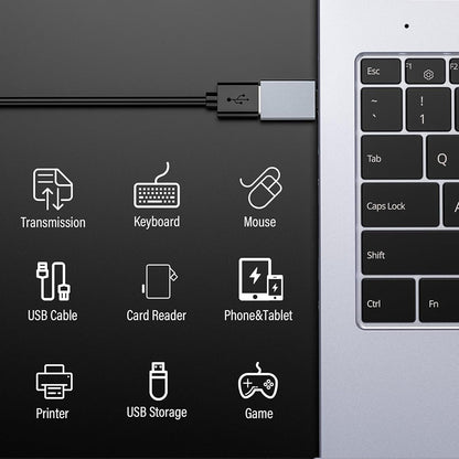 Adaptor OTG USB-C - USB-A Techsuit A8 SlateVolt, Sivi