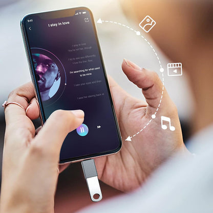 Adaptor OTG USB-C - USB-A Techsuit A8 SlateVolt, Sivi