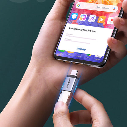 Adaptor OTG USB-C - USB-A UGREEN US270 (50283), Sivi