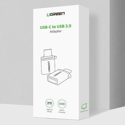 Adaptor OTG USB-C - USB-A UGREEN US270 (50283), Sivi
