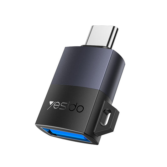 Adaptor OTG USB-C - USB-A Yesido GS31, Sivi