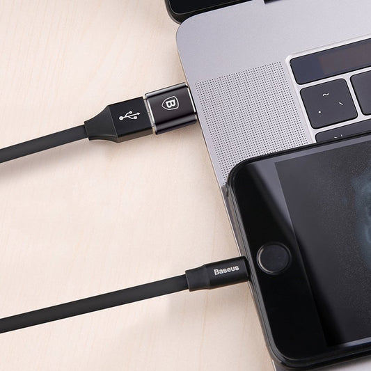 Adapter OTG USB-C to USB-A Baseus, Black CATOTG-01